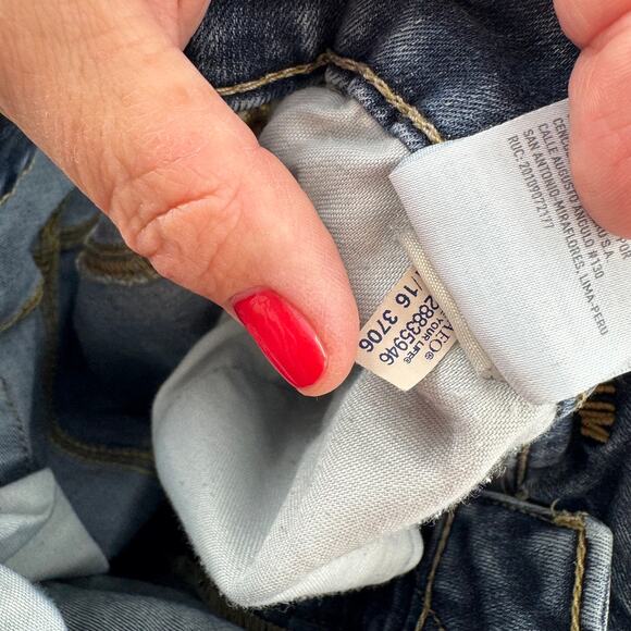 American Eagle Extreme Flex Slim Straight Jeans Dark Wash Size 34x32 - Picture 8 of 8